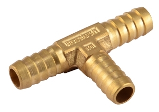 Brass Tee Joint Nipple For Hose Fittings