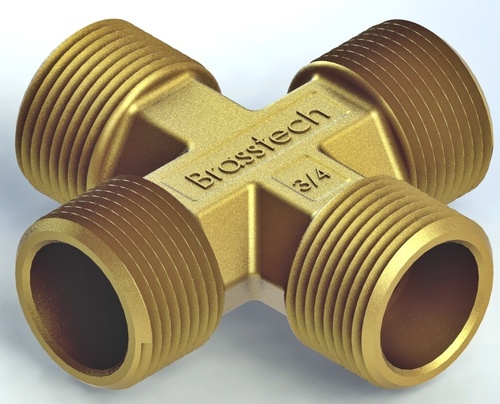 Brass 4 way Connectors For Brass Pipe Fittings