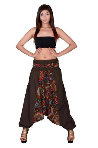 Cotton Harem Trouser - Free Size, Mix Color, Girls Regular Fit | Breathable, Comfortable, Anti-Wrinkle, Printed Design, Formal or Casual Style