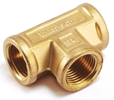 Brass Union Female Tee For Brass Pipe Fittings