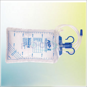 Urine Collecting Bag With Hanger - Plastic Material, 2000ml Capacity, White Color | Eco-Friendly, Bio-Degradable, Easy to Carry, Clinical Use