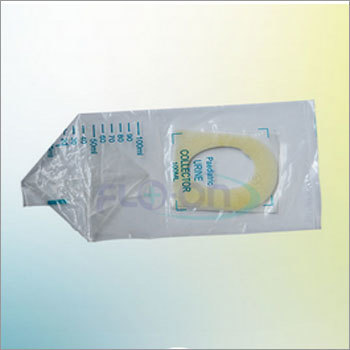 White Pediatric Urine Collector Bag