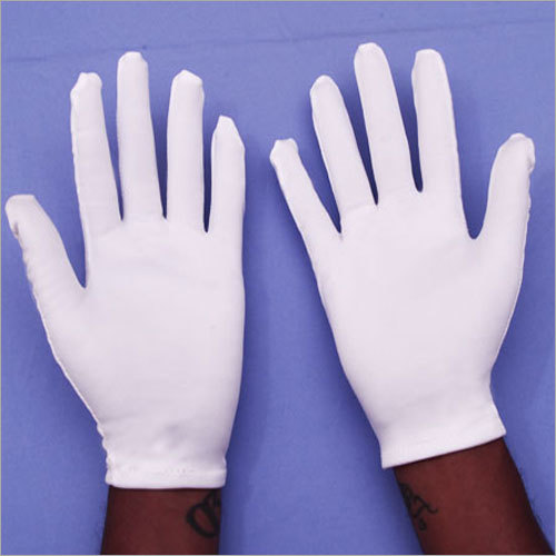 White Lint Free Polyester Gloves