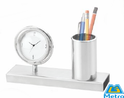 Pen Stand With Clock