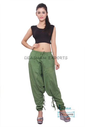 Cotton Polo Trouser - 100% Cotton, Assorted Free Size, Mehndi-Green Color | Breathable, Comfortable, Anti-Wrinkle, Casual and Formal Style Options