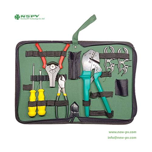 Solar installer tool kit solar crimping tool kit wire stripper mc4 spanner Hand Tool Set