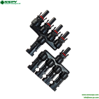 PV4.0 Solar splitter 4 to 1 T Branch Connector 1000VDC