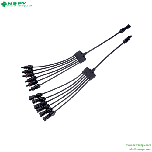 6 In 1 PV Solar Cable Assembly Connector