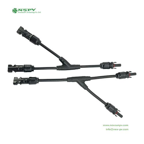 2 In 1 Solar Y Type Connector Solar Cable Harness Solar Y Branch Solacr Cables And Connectors