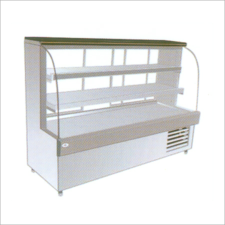 Cooling Display Counter - Stainless Steel, 72x30x36 inches, 33-41°F | Refrigerant Cooling, Wide Display, Adjustable Shelves, Energy Efficient