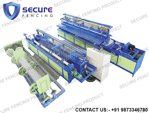 Fully Automatic Chain Link Fencing Machine Application: Construction