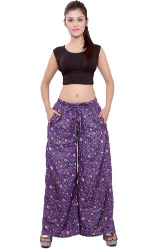 Mix Color Women Printed Women Palazzo Trouser