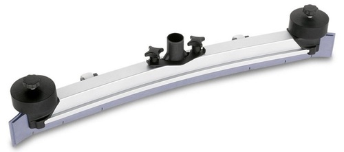 Suction Bar Curved - Natural Rubber, 850 mm, Bent, Without Support Rollers | Fluted Squeegee, Reusable Fourfold, Easy Change