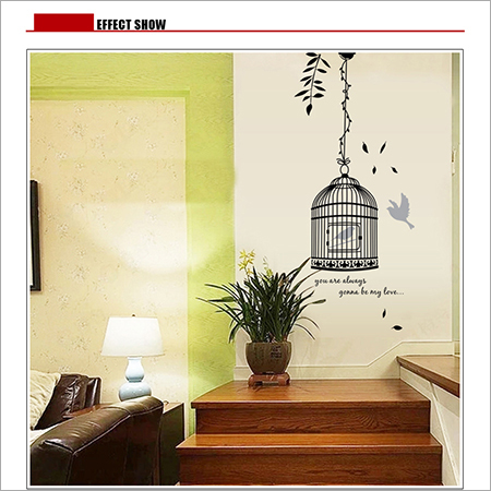 Molessi Decals Birdcage Wall stickers Bird in a Cage