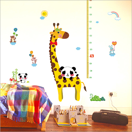 Molessi Decals Giraffe Theme Kids Height Scale