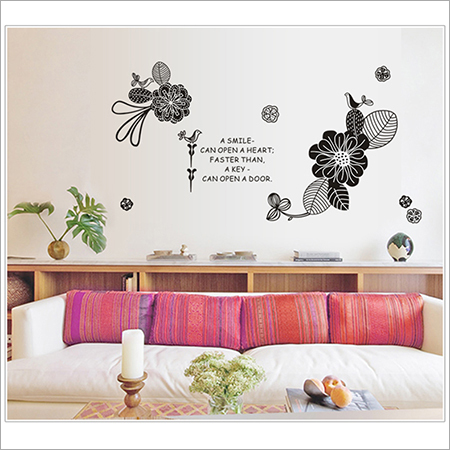 Molessi Decals Flower Black