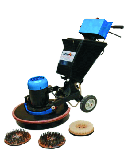 Three Brush Floor Scarifying