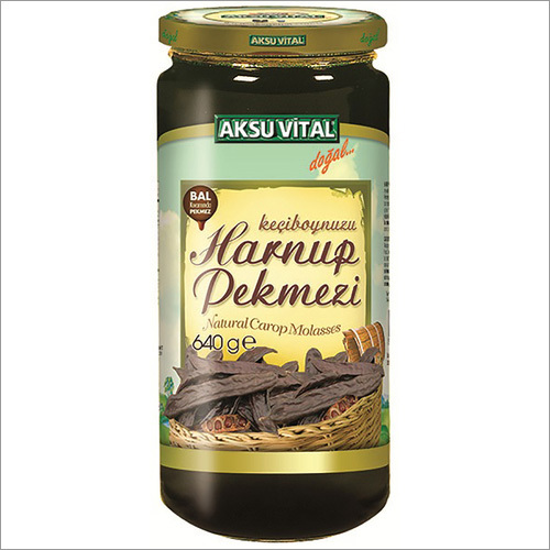 Traditional Carob Molasses - 600g Dark Brown Glass Jar | Natural Sweetener, High Antioxidants, Immunity & Energy Support