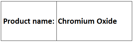 Chromium Oxide - Cr2O3, Black Powder, >99% Purity, Fine Particle Size, Corrosion Inhibitor