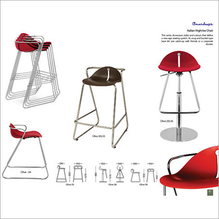 Italian Highrise Chair Olive (1-1)-06 Olive - 04 Oliv By AMARDEEP DESIGNS INDIA PVT. LTD.
