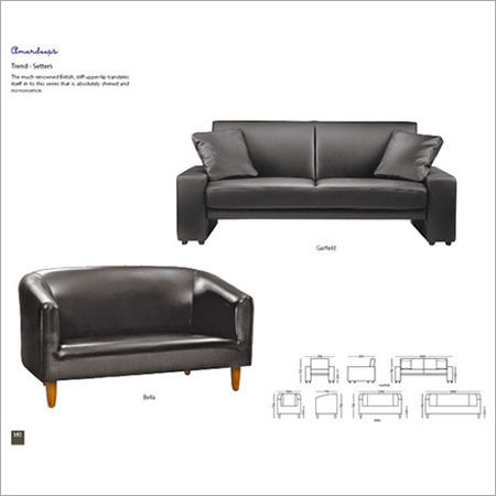 Bella Furniture Sofa - Color: Black