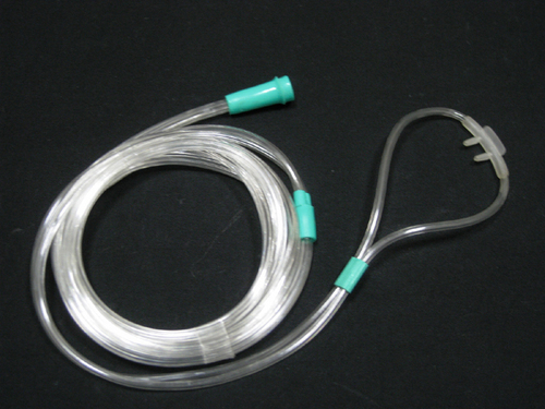 Nasal Cannula - PVC, 1.8m, Teal | ETO Sterile, Standard Connector, Flexible Tubing, Neonatal Use