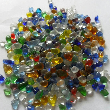 Red Colorful Glass Beads