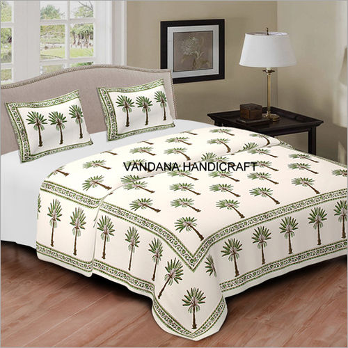 Hand Block Printed Bed Sheet Bed Spread