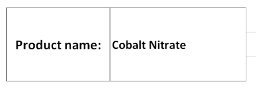 Cobalt Nitrate