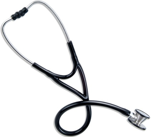 Cardiology Stethoscope - Stainless Steel, Dual Tube 68cm, Adult/Child Chestpiece | Soft Ear Tips, Interchangeable Diaphragms, Latex Free