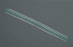 Corrugated Drainage Sheet - 25cm Length Green Color 0.2mm Thickness | Soft Kink Resistant Disposable Sterile Medical Grade PVC for Fluid Drainage