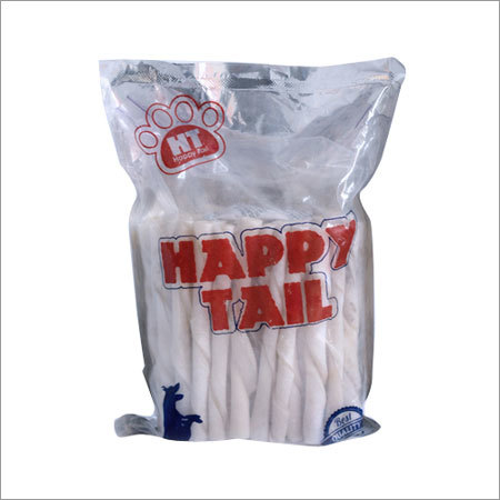 HAPPY TAIL TWISTER - Rawhide Sticks, Varied Dimensions | Handcrafted, Durable, Chewy, Healthy Gums, Tartar Reduction