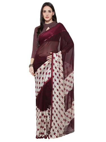 Wine Indian Saree Collections