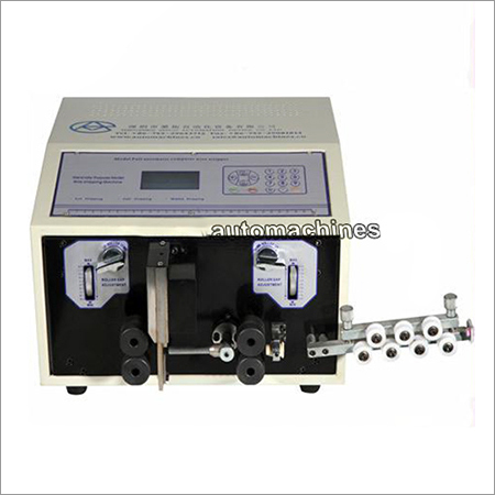 Automatic Wire Cutting Stripping Machine For Thin Roll Jacket Cable