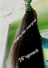 26" Upward Double Drown Hair