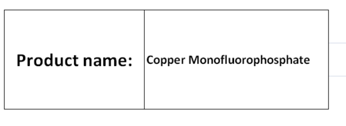 Monofluorophosphates
