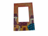 Painted Wooden Photo Frame