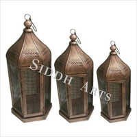 Antique Metal Lamps And Tea Light Holder