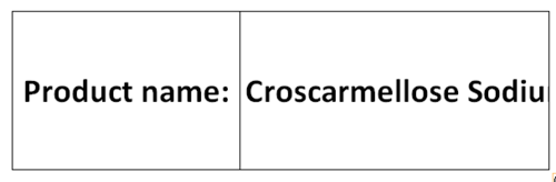 Croscarmellose Sodium