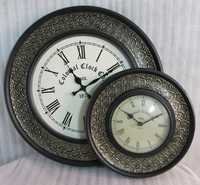 Antique Wooden Brass Fitted Clocks