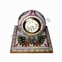 Hand Painted Marble Clock