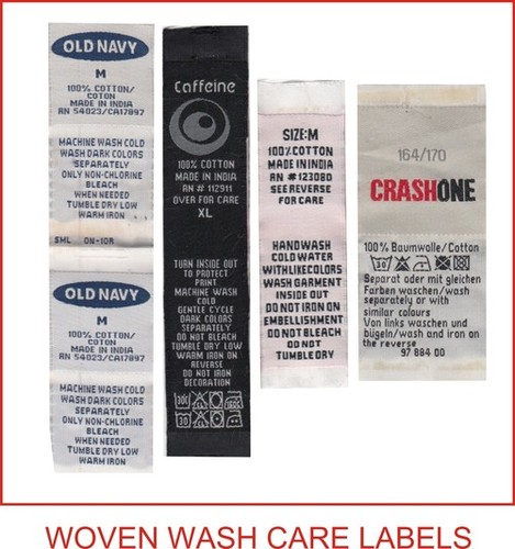 Woven Wash Care Labels