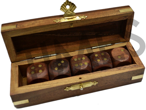 Wooden Dice Box