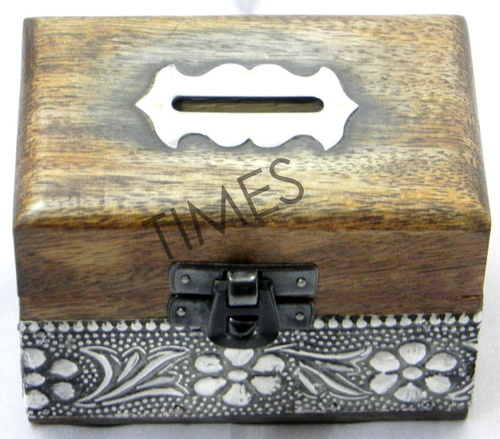 Wooden Money Box