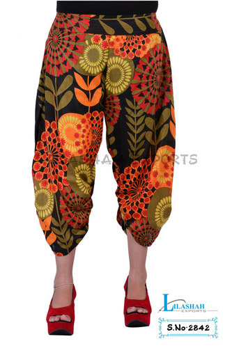 Cotton Printed Sarouel Pants - Free Size, Mix Colors | Breathable, Comfortable, Anti-Wrinkle, Soft Hand Touch
