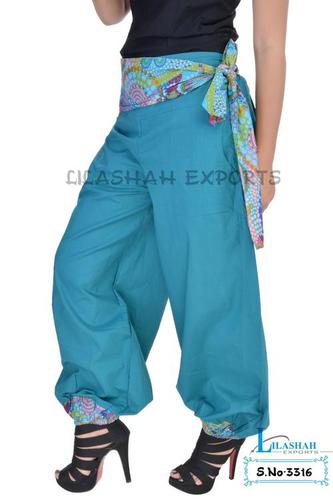 Dry Cleaning Cotton Plain C.Green Color Trouser