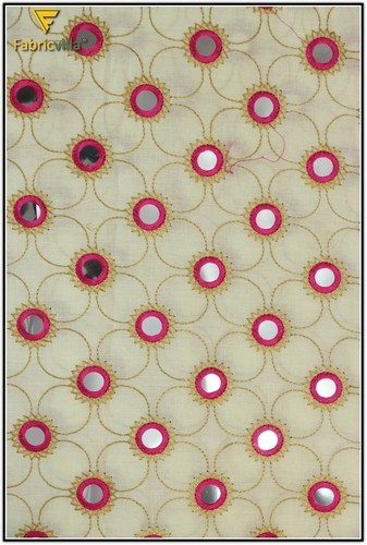 Designer Embroidery Cotton Fabric