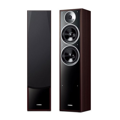 Yamaha NS-F71 - 2-Way Bass-Reflex Floorstanding Speaker | Metallic Silver Trim Ring, Rich Spacious Sound, Dual 6.5-Inch Woofers, Luxurious Two-Tone Design, Ideal for Home Theater