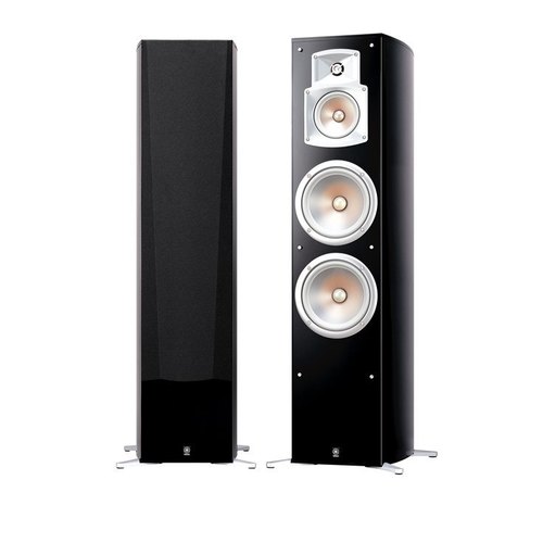 Yamaha NS-777 3-Way Floor-Standing Bass-Reflex Speaker System - 20cm PMD Woofers, 13cm Midrange Waveguide Horn, 2.5cm Dome Tweeter, 30 Hz-35 kHz Frequency Response, 100W Nominal Power, Elegant Piano Finish