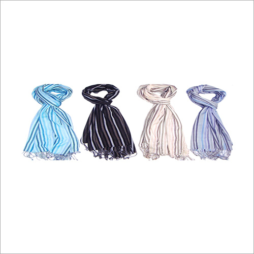 Viscose Stripes Stole - 50x180cm | Elegant Design, Smooth Soft Texture, Fade Resistant, Ideal for Women
